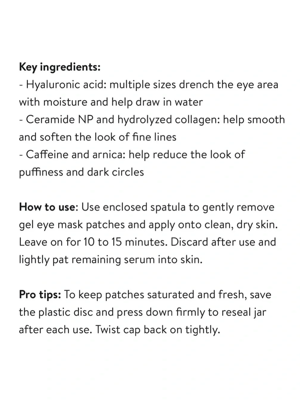 Peter Thomas Roth Water Drench Hyaluronic Cloud Hydra-Gel Eye Patches 30 Pairs